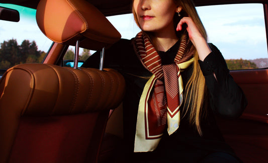 Three Ways to Wear a 90x90 Silk Scarf This Spring