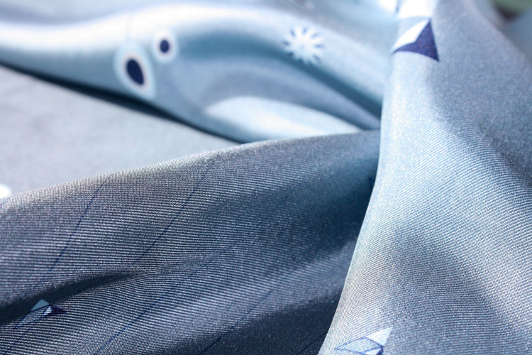 Numbered Silk Scarves