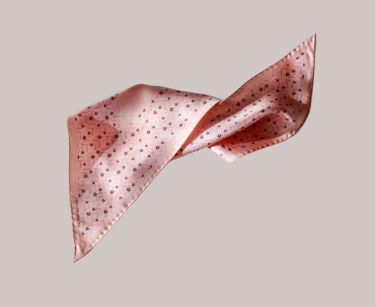 Spring Quarts light pink silk scarf